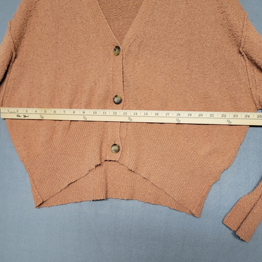 Free People Marled Knit Pullover Sweater Copper Brown Medium Boho Casual - Picture 8 of 11